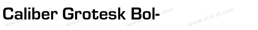 Caliber Grotesk Bol字体转换